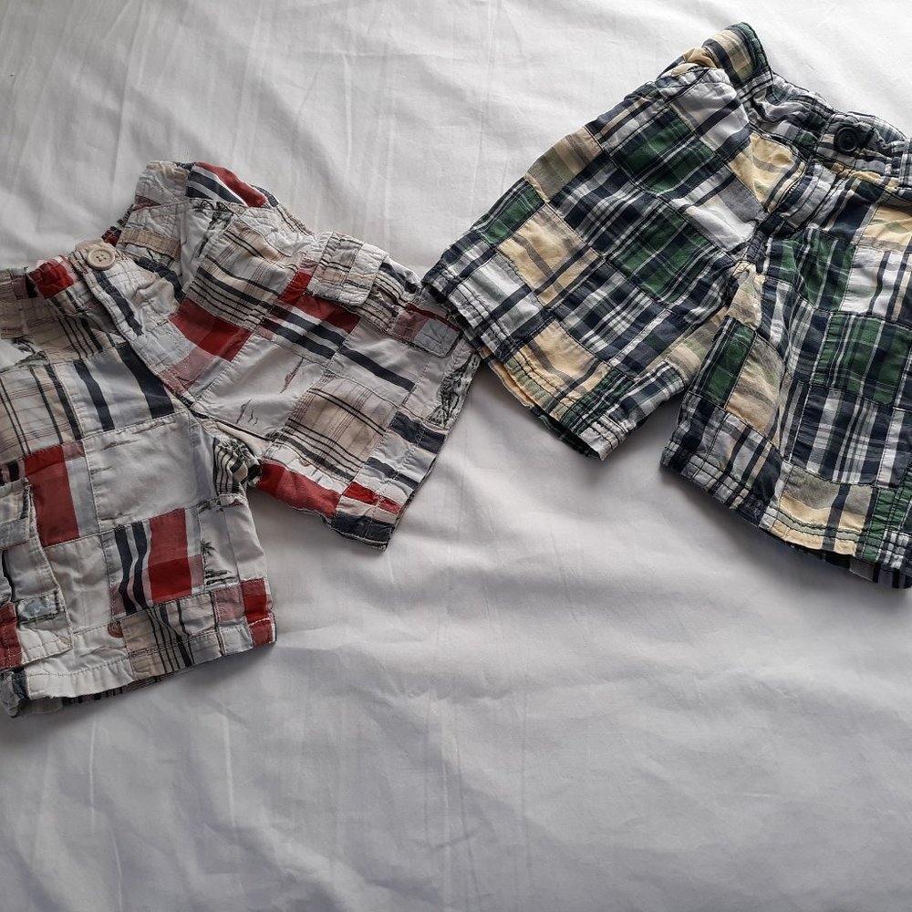 Gymboree Bundle 3t boys plaid shorts